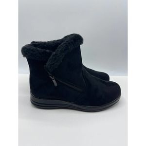 Rasolli Size 8 Womens Faux Fur Lined Boot Black